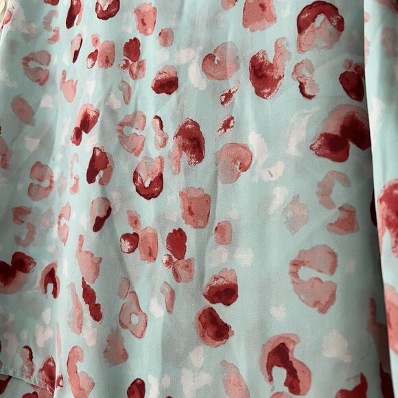 Zac & Rachel Top Womens Sz Large Petite Chiffon Tiered Flowy Tank Fairy - Picture 4 of 9